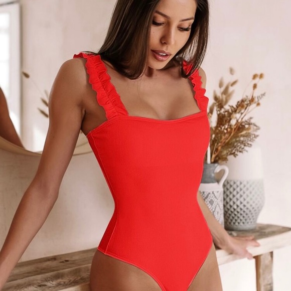 Shein Red bodysuit - Picture 2 of 2